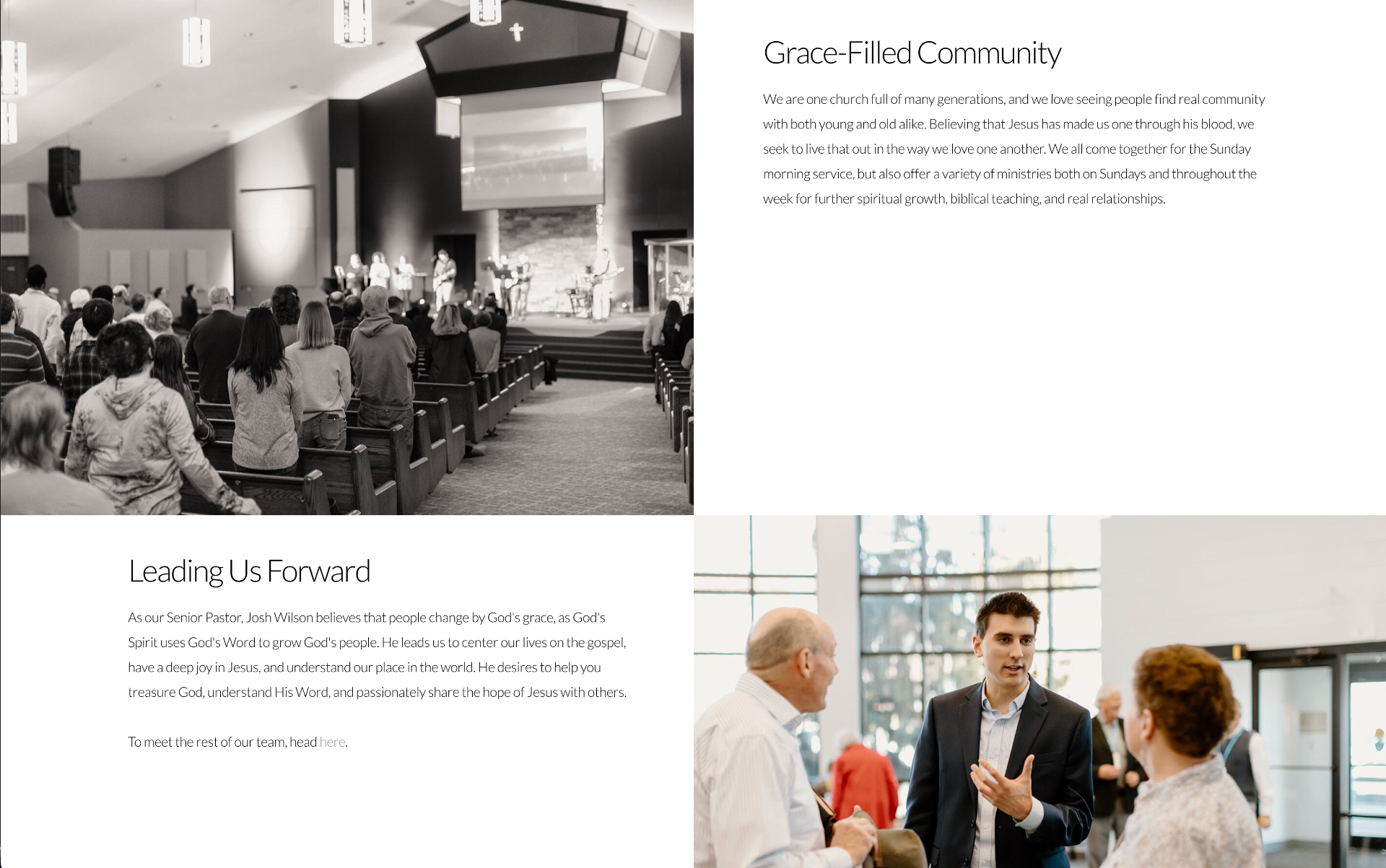 Ashland Grace website built on Subsplash