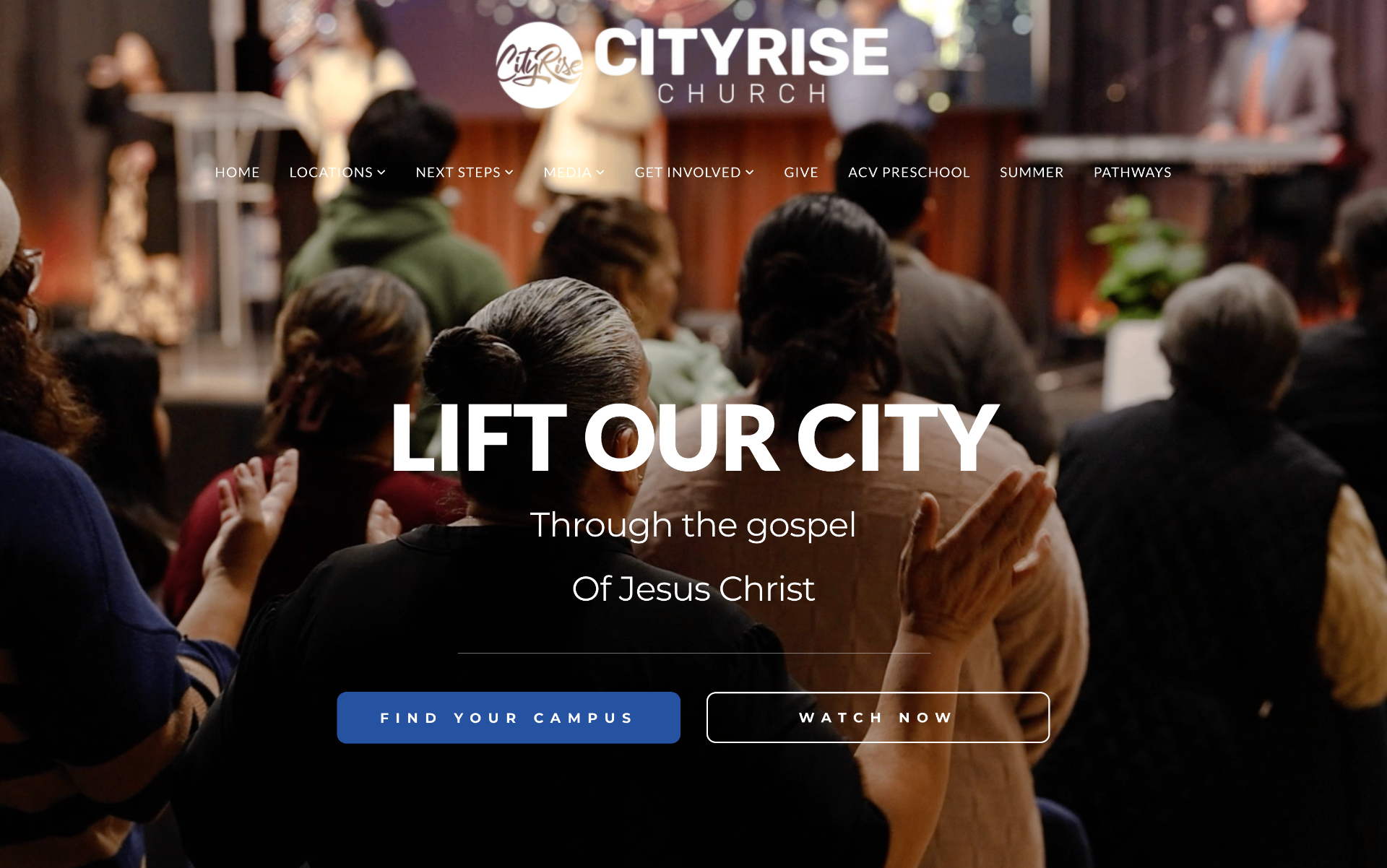 CityRise website built on Subsplash